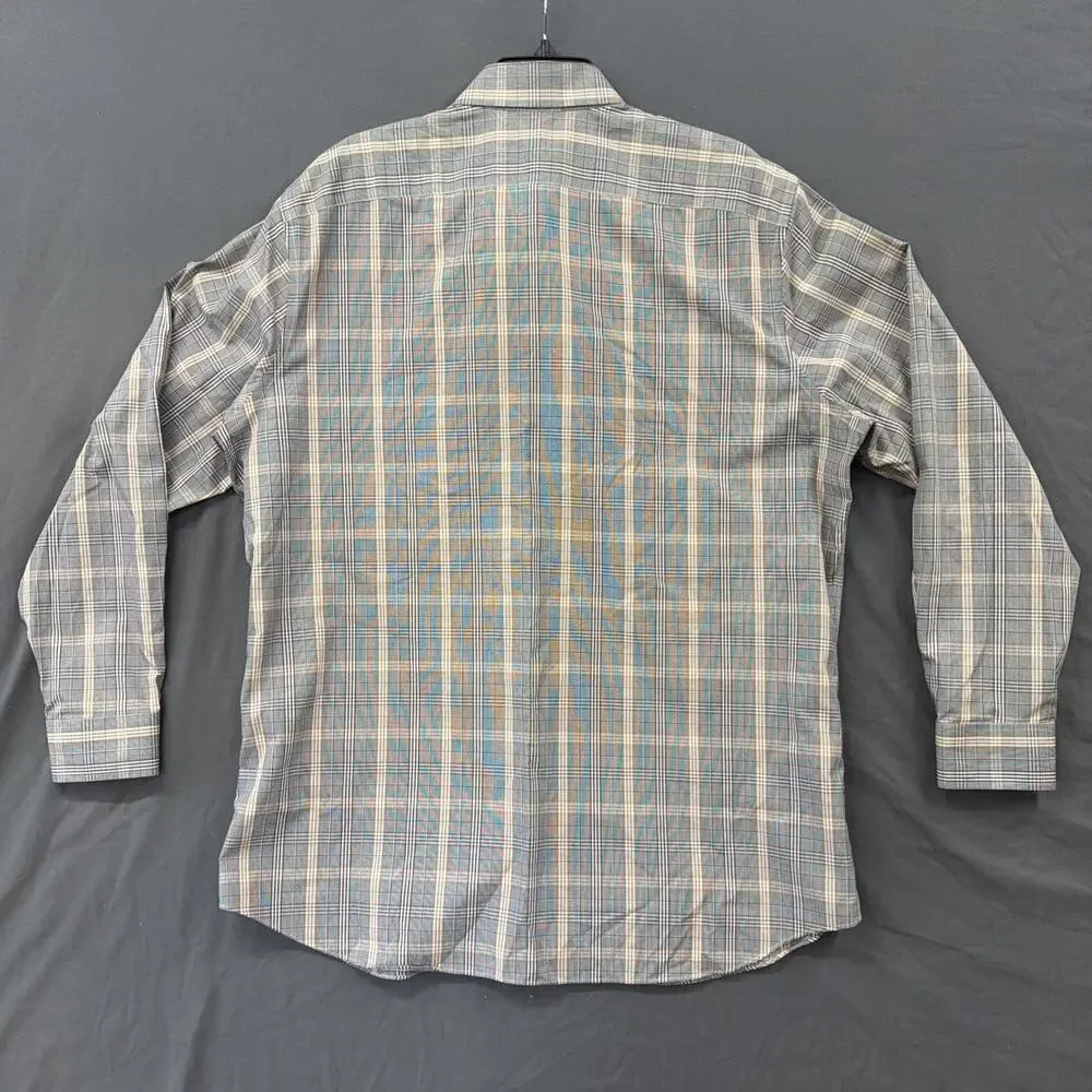 Banana Republic Slim Fit Mens XXL Gingham Button Down Shirt Long Sleeve